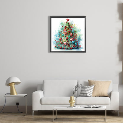 Christmas Tree - Special Shaped Drill Diamond Painting 30*30CM