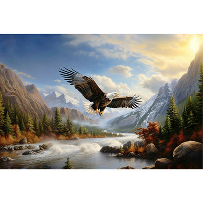 Soaring Eagle - Full Round Drill Diamond Painting 60*40CM