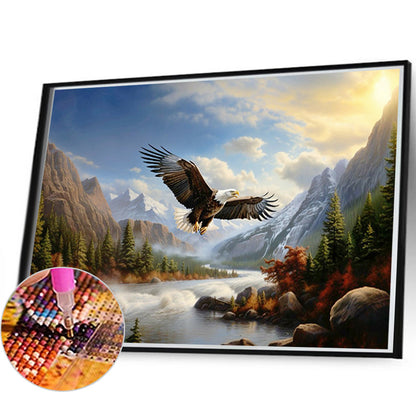 Soaring Eagle - Full Round Drill Diamond Painting 60*40CM