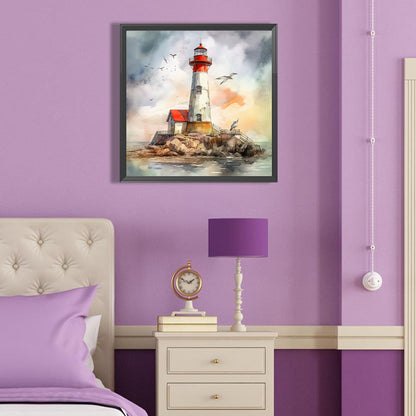 Lighthouse - Full Round Drill Diamond Painting 40*40CM