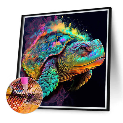 Colorful Sea Turtle - Full Round Drill Diamond Painting 40*40CM