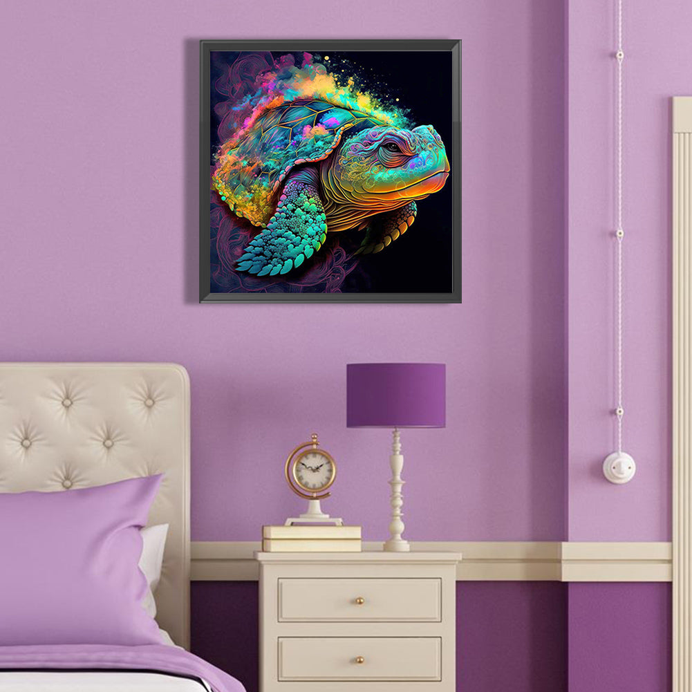 Colorful Sea Turtle - Full Round Drill Diamond Painting 40*40CM