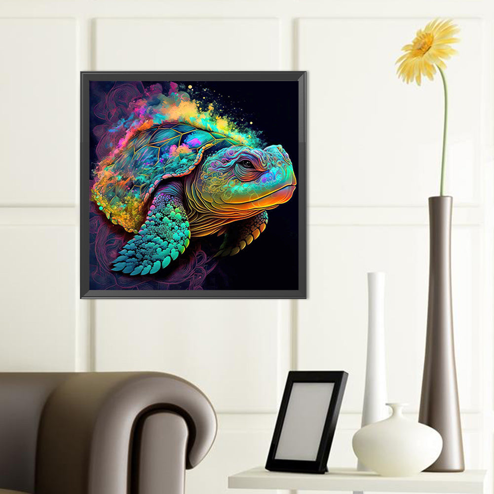 Colorful Sea Turtle - Full Round Drill Diamond Painting 40*40CM