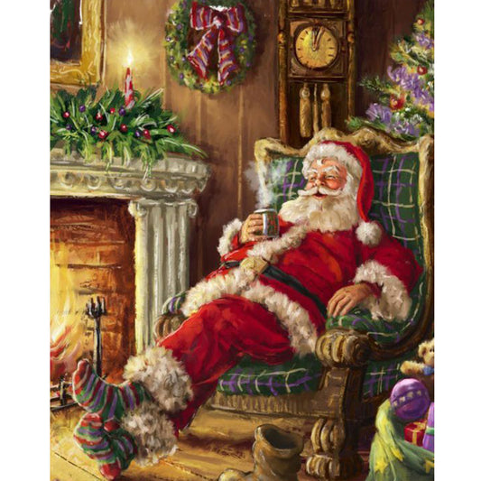 Santa Claus - Full Round Drill Diamond Painting 40*50CM