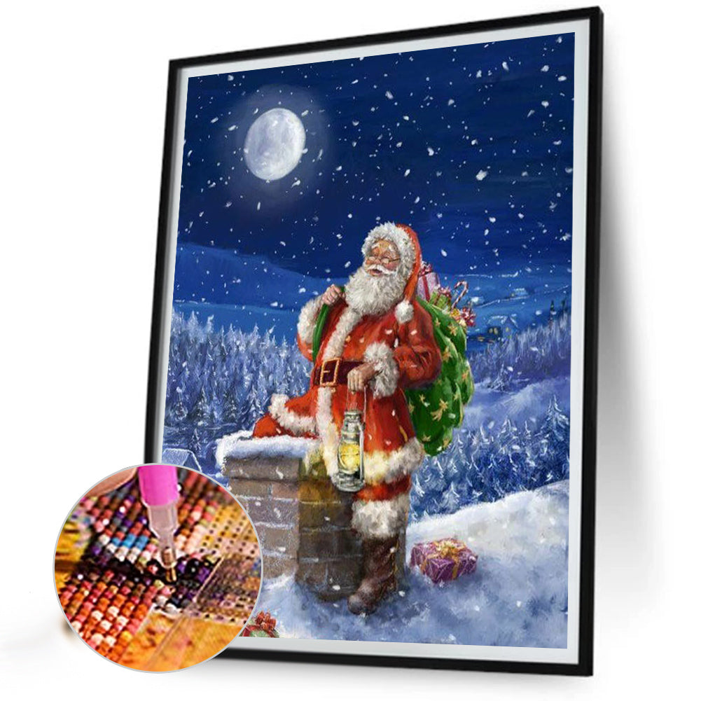 Santa Claus - Full Round Drill Diamond Painting 40*50CM