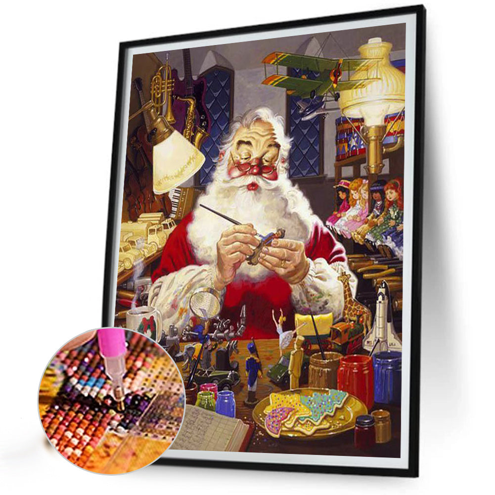 Santa Claus - Full Round Drill Diamond Painting 40*50CM