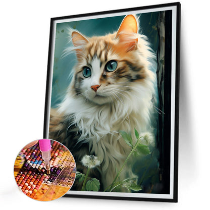 Cat - Full AB Dril Square Diamond Painting 30*40CM