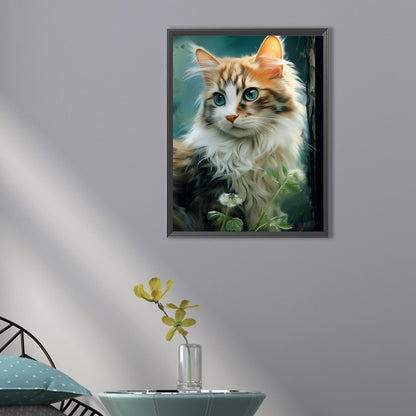 Cat - Full AB Dril Square Diamond Painting 30*40CM