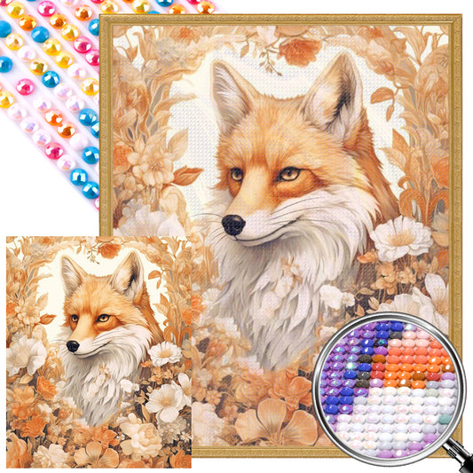 Fox - Full AB Dril Round Diamond Painting 40*50CM