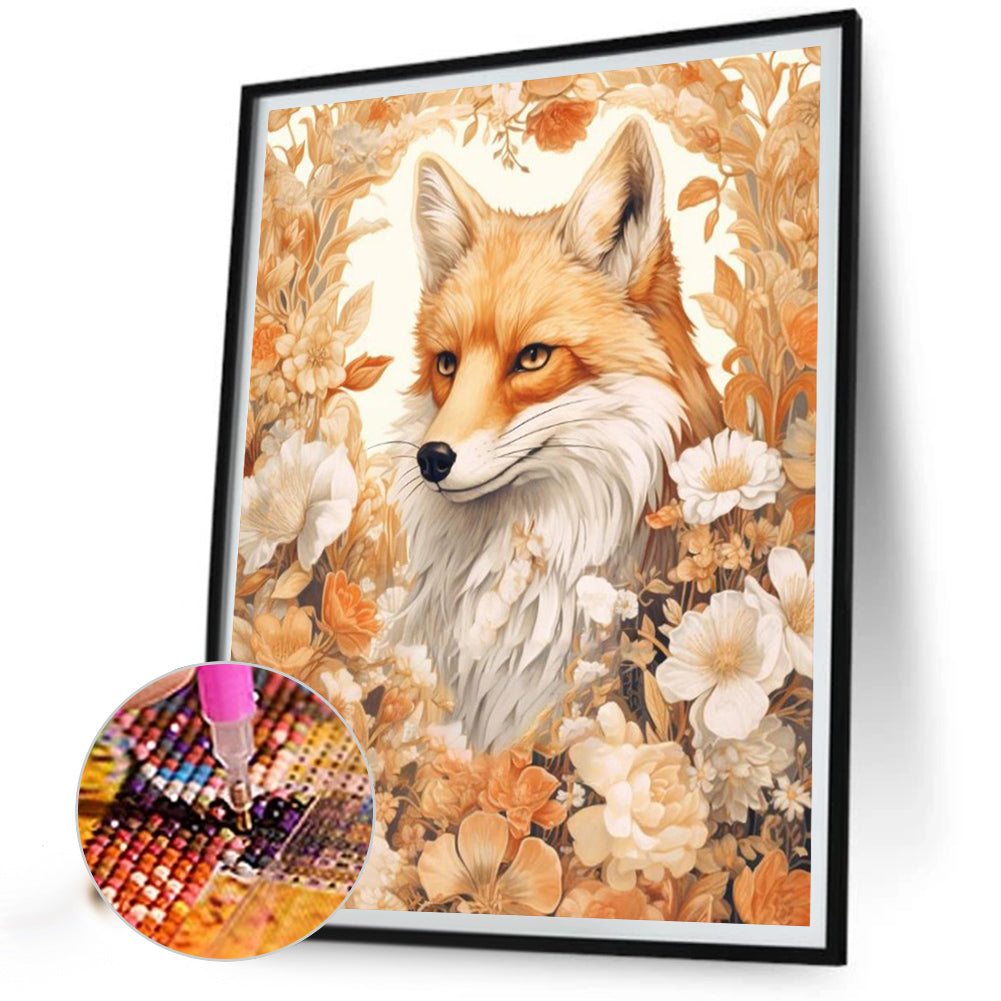 Fox - Full AB Dril Round Diamond Painting 40*50CM