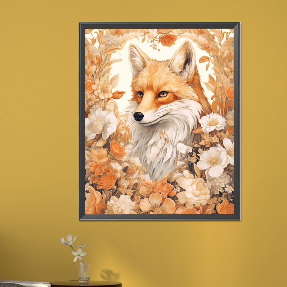 Fox - Full AB Dril Round Diamond Painting 40*50CM