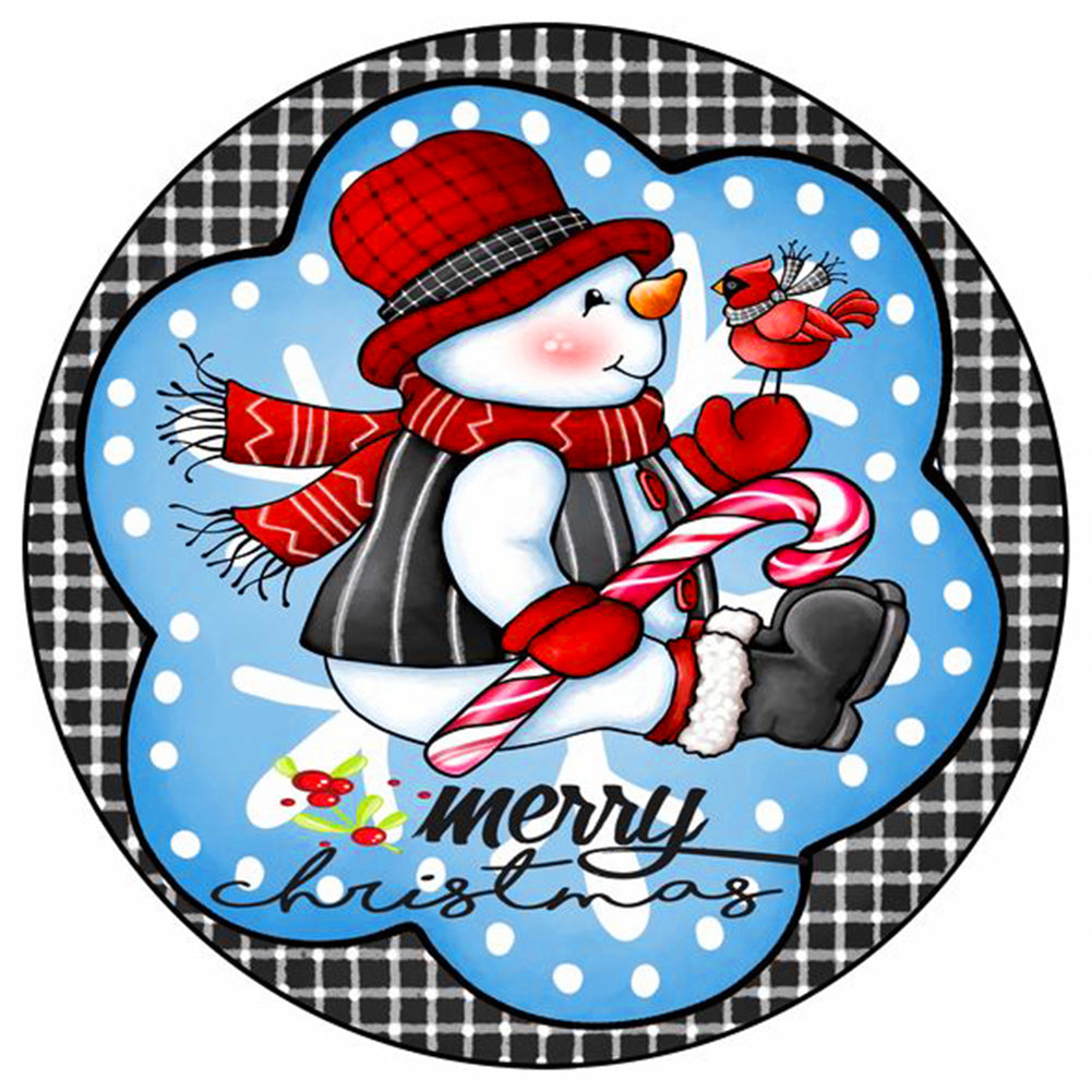 Christmas Snowman - Full Round Drill Diamond Painting 40*40CM