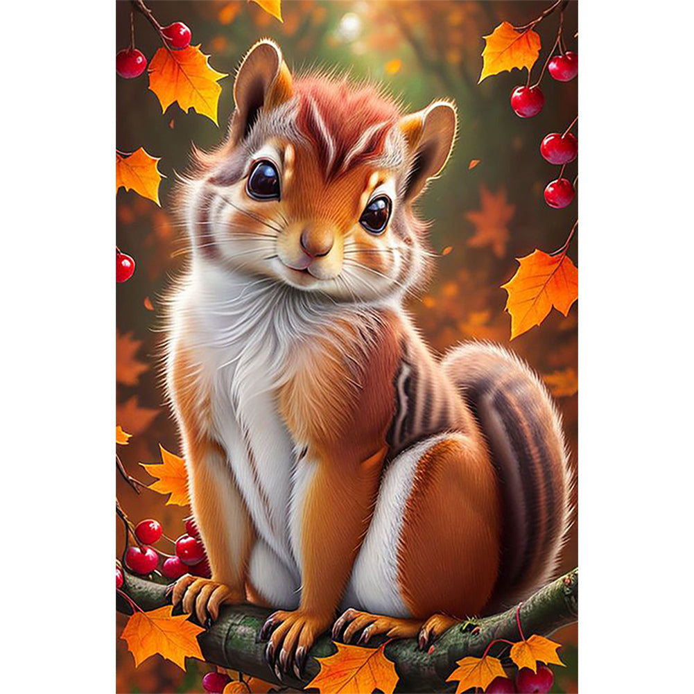 Squirrel - Full Round Drill Diamond Painting 40*60CM