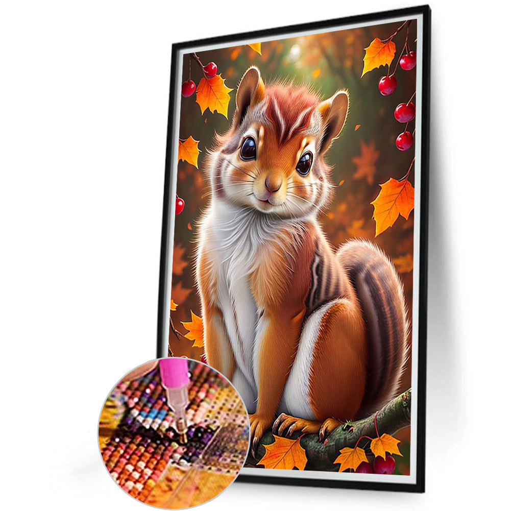 Squirrel - Full Round Drill Diamond Painting 40*60CM