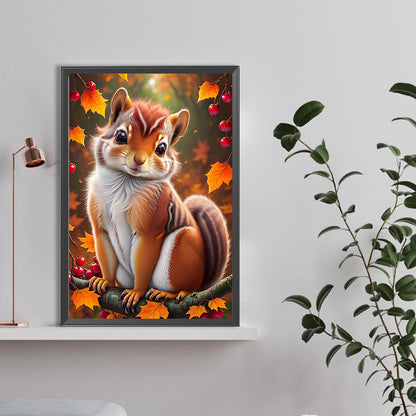 Squirrel - Full Round Drill Diamond Painting 40*60CM