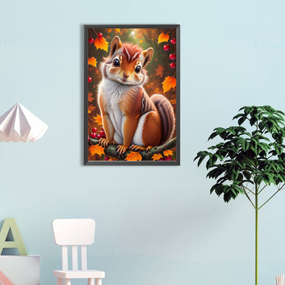 Squirrel - Full Round Drill Diamond Painting 40*60CM