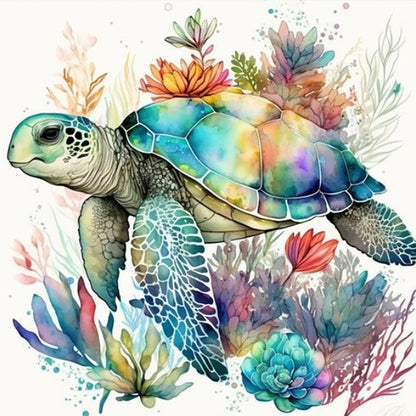 Sea Turtle - Full Round Drill Diamond Painting 40*40CM