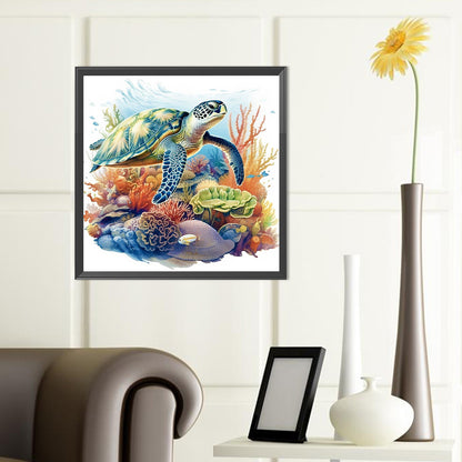 Sea Turtle - Full Round Drill Diamond Painting 40*40CM