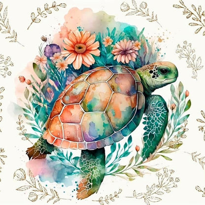 Sea Turtle - Full Round Drill Diamond Painting 40*40CM