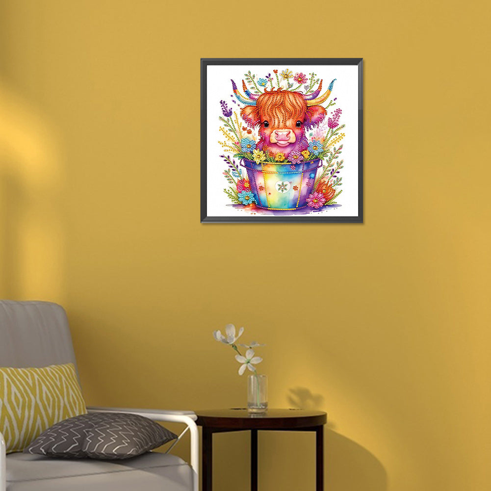 Caitong Xiaoxu Niu - Special Shaped Drill Diamond Painting 30*30CM