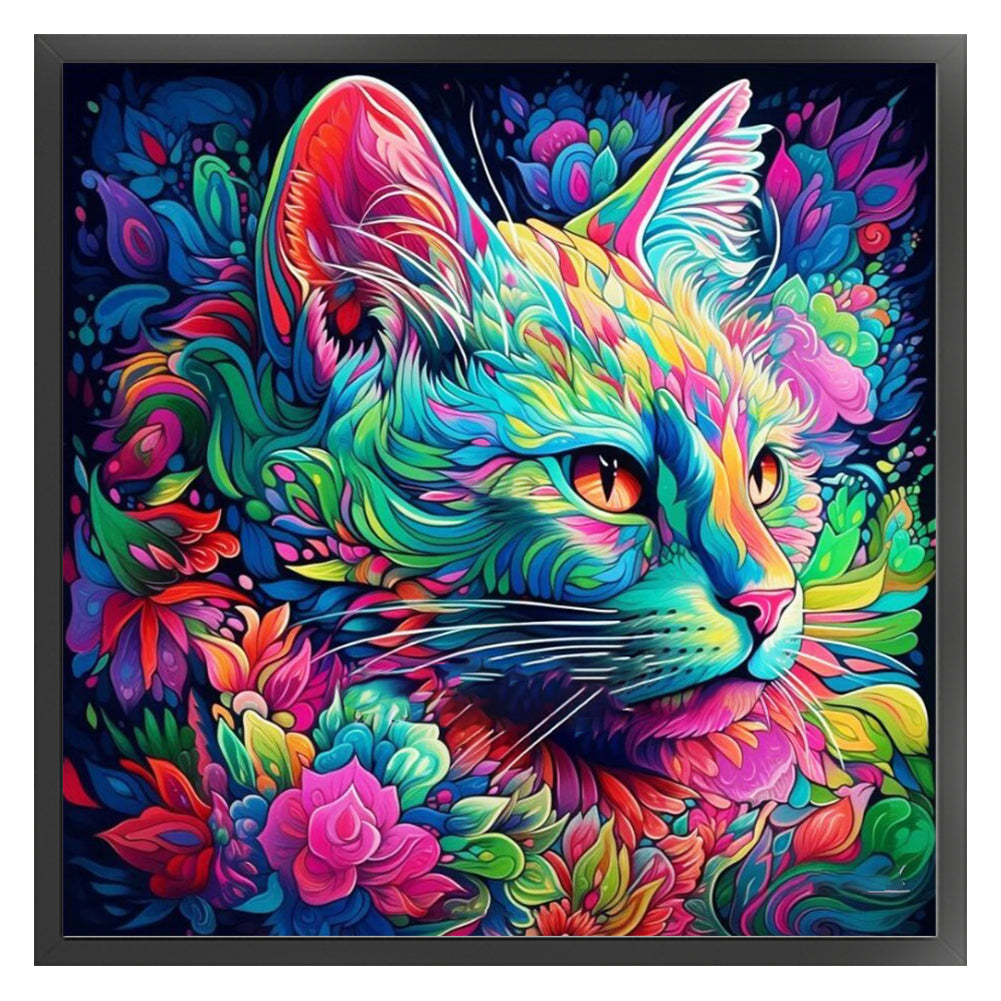 Colorful Cats - 11CT Stamped Cross Stitch 50*50CM