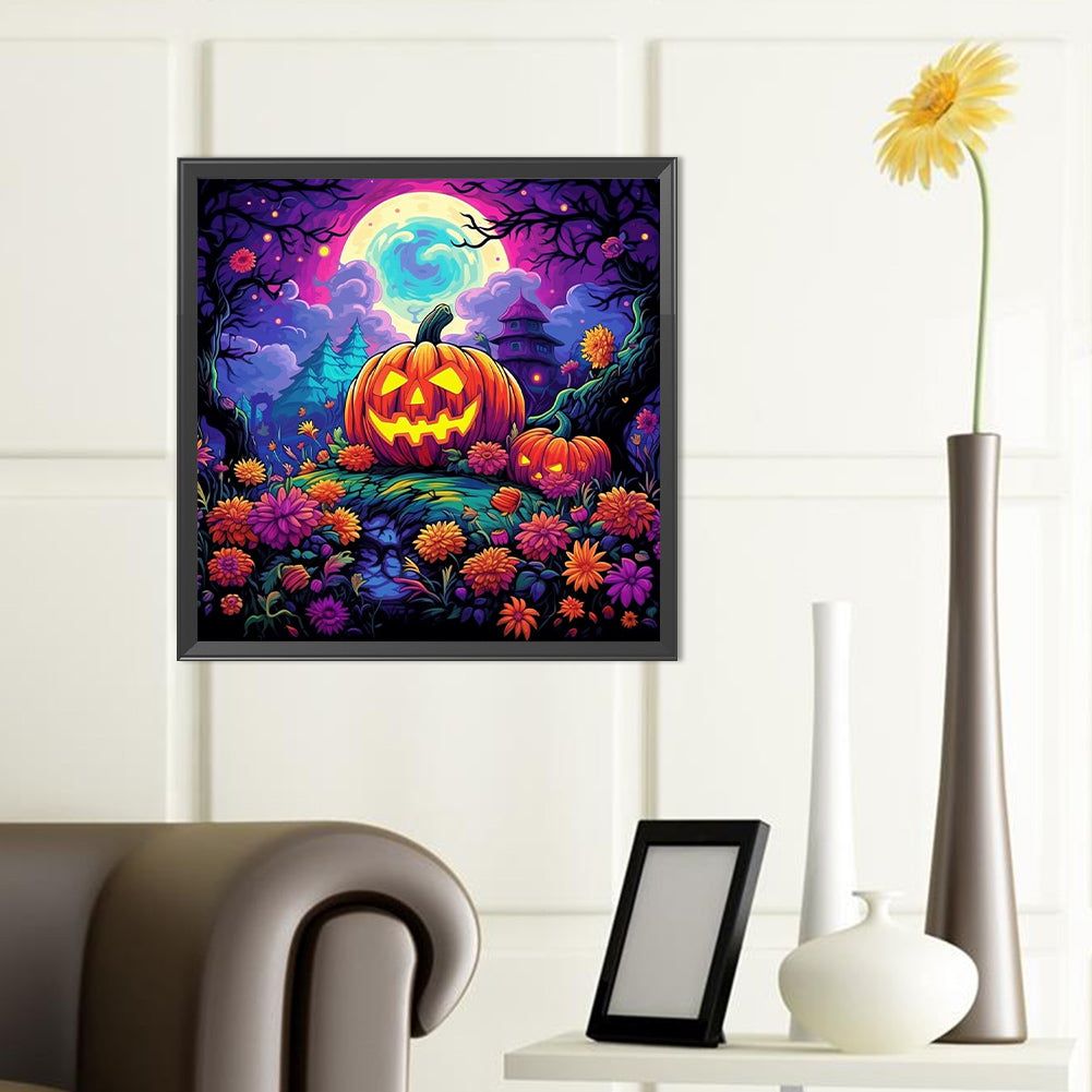 Pumpkin Patch - Full Round Drill Diamond Painting 40*40CM