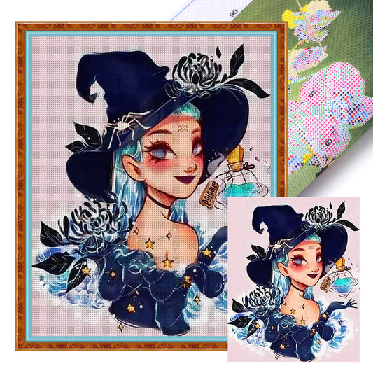 Aquarius Girl - 11CT Stamped Cross Stitch 40*50CM