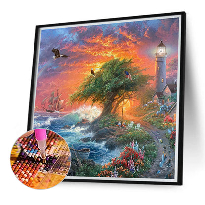 Coast - Full Round Drill Diamond Painting 40*40CM