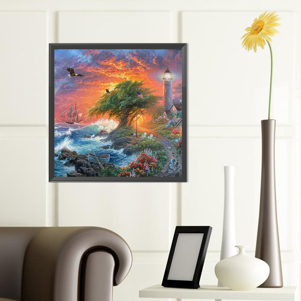 Coast - Full Round Drill Diamond Painting 40*40CM