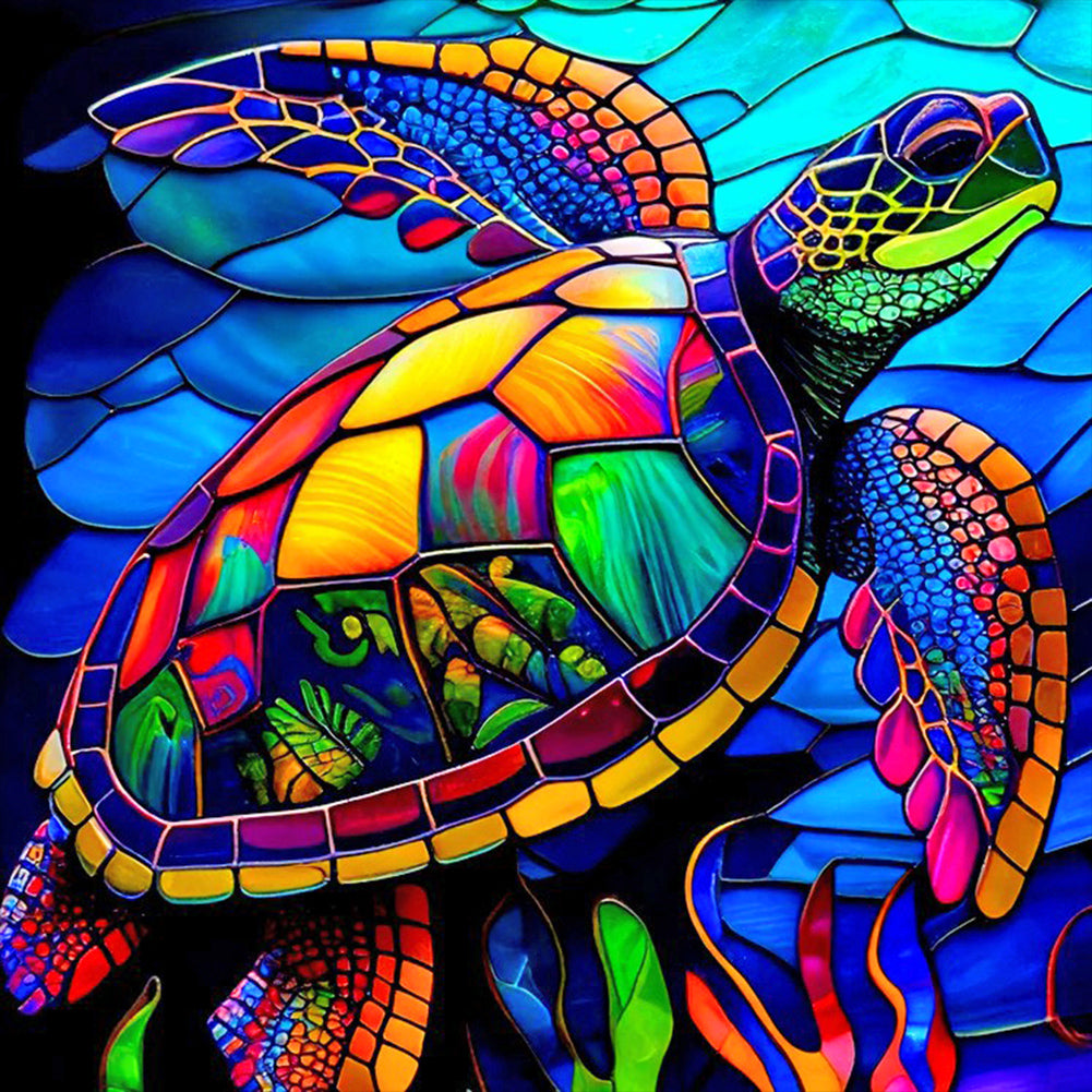 Sea Turtle - Full Round Drill Diamond Painting 40*40CM