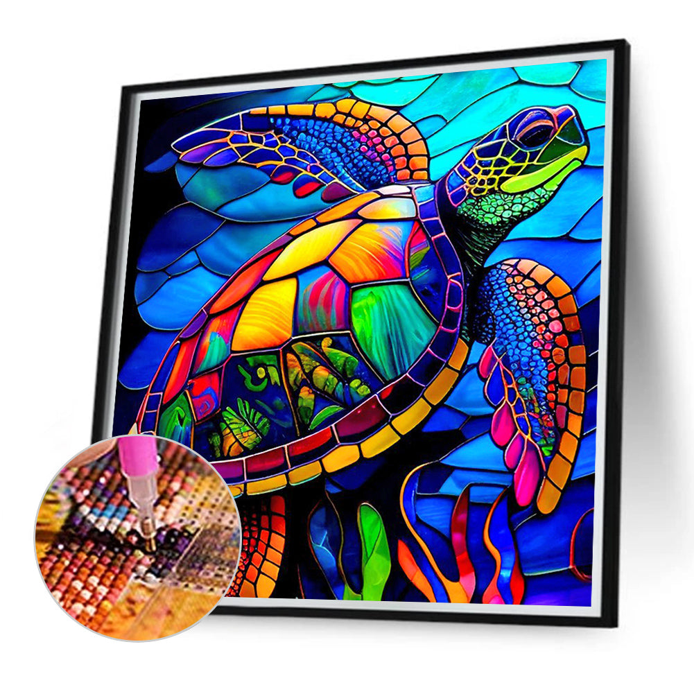 Sea Turtle - Full Round Drill Diamond Painting 40*40CM