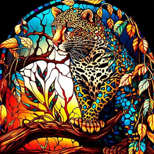 Leopard - Full Round Drill Diamond Painting 40*40CM