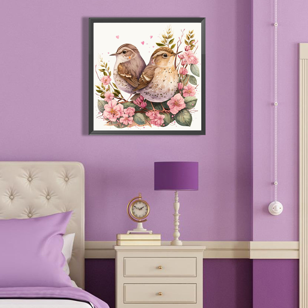 Flowers And Birds - Full Round Drill Diamond Painting 40*40CM