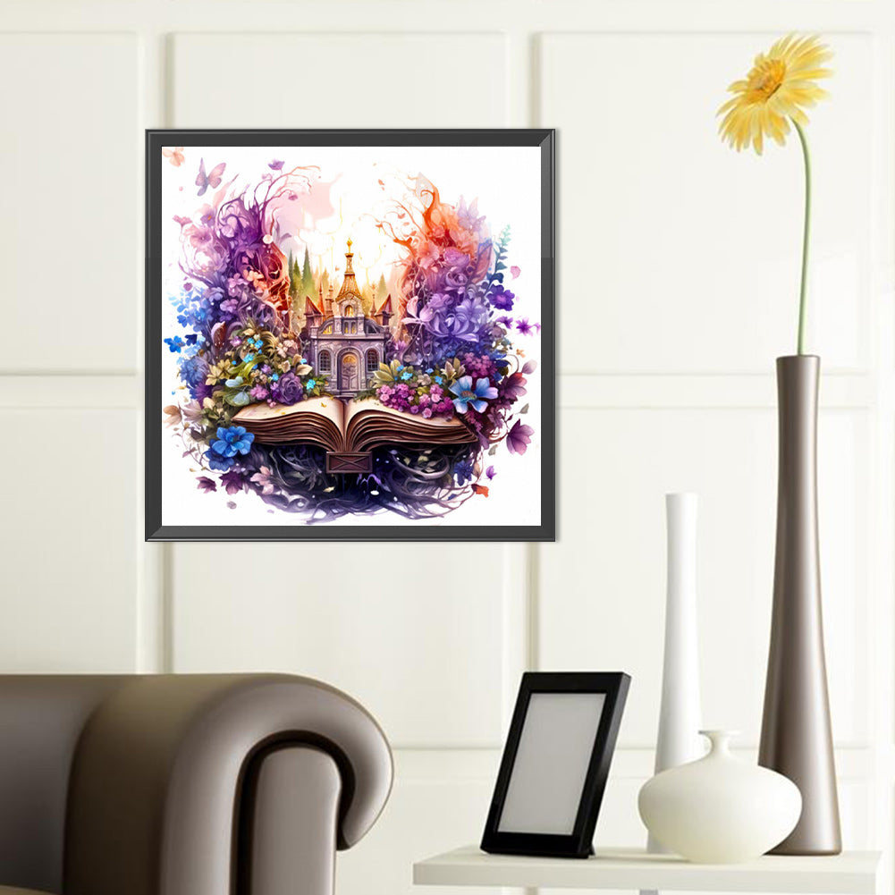 Book World - Full Round Drill Diamond Painting 40*40CM