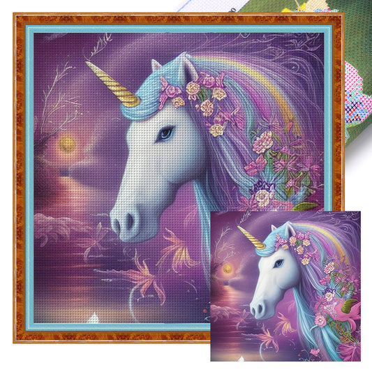 Unicorn - 11CT Stamped Cross Stitch 60*60CM