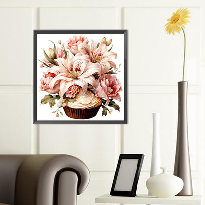 Lily Cupcakes - Full Round Drill Diamond Painting 40*40CM