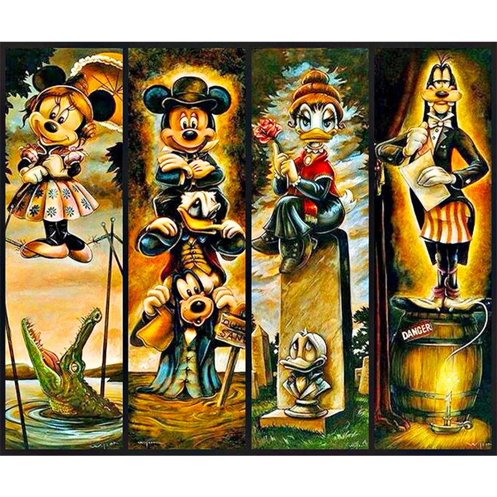 Mickey Mouse And His Friends - Full Round Drill Diamond Painting 60*50CM