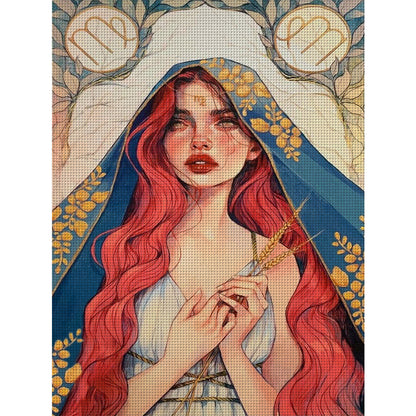 Girl - 11CT Stamped Cross Stitch 40*55CM