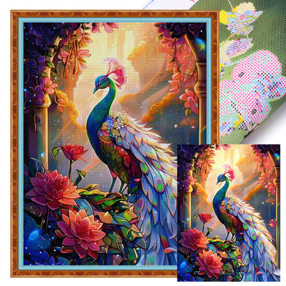 Peacock - 16CT Stamped Cross Stitch 50*65CM