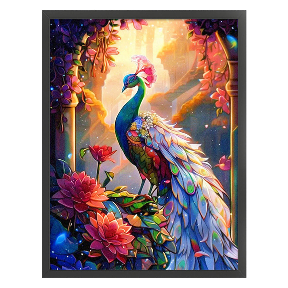 Peacock - 16CT Stamped Cross Stitch 50*65CM