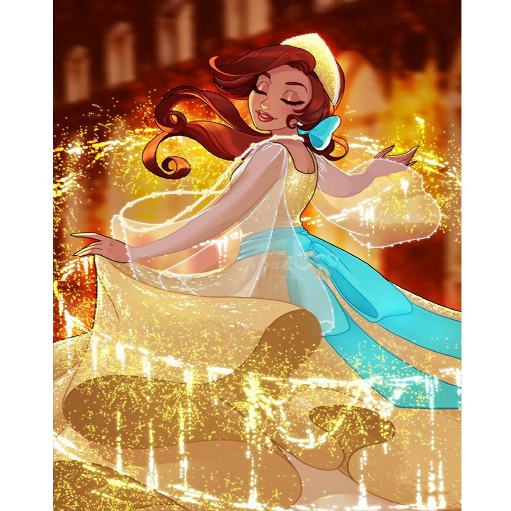 Princess Belle - Full Round Drill Diamond Painting 40*50CM