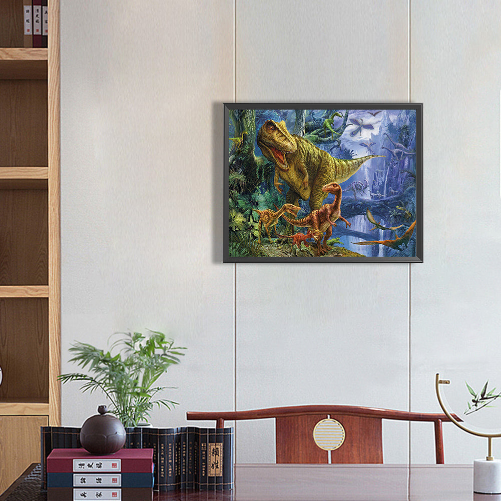 Dinosaur - Full Round Drill Diamond Painting 50*40CM