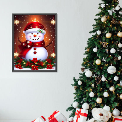 Christmas Snowman - Full Round Drill Diamond Painting 30*40CM