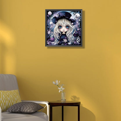 Halloween Little Witch - Full Square Drill Diamond Painting 40*40CM