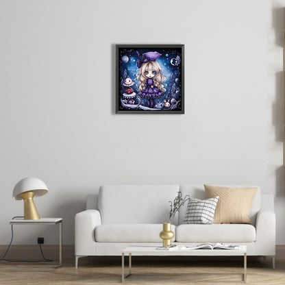 Halloween Little Witch - Full Square Drill Diamond Painting 40*40CM