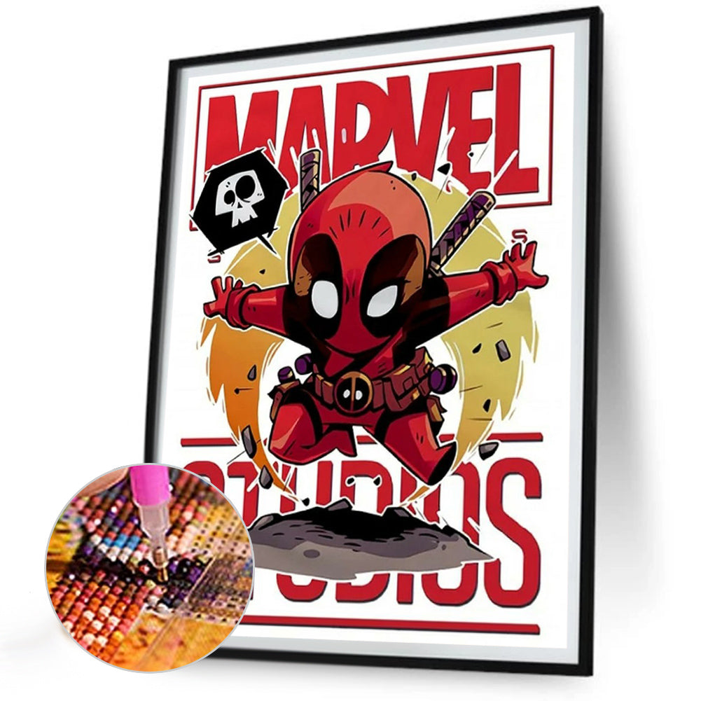 Marvel Heroes - Full Round Drill Diamond Painting 30*40CM