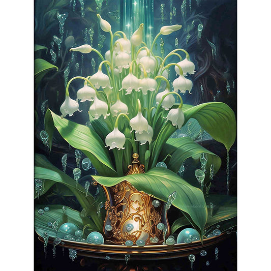 Flowers - Full Round Drill Diamond Painting 30*40CM