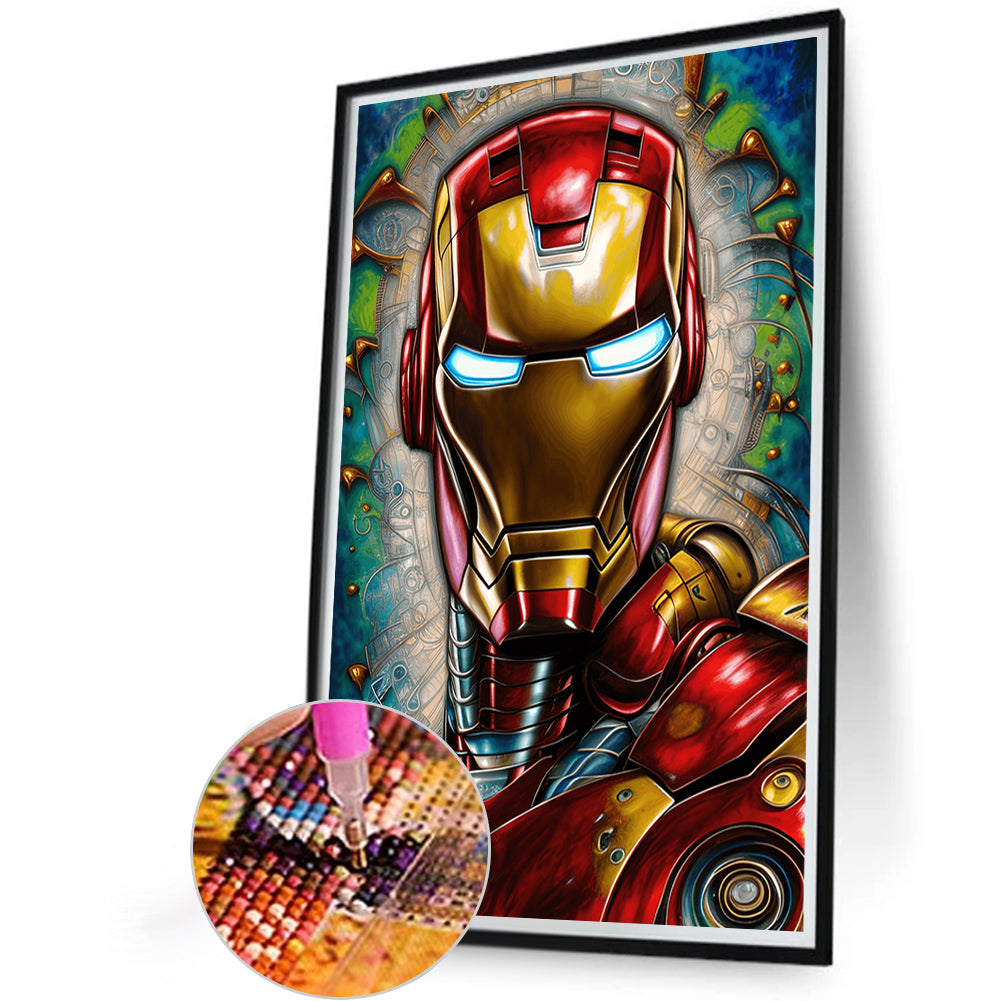 Iron Man - Full AB Dril Round Diamond Painting 40*60CM