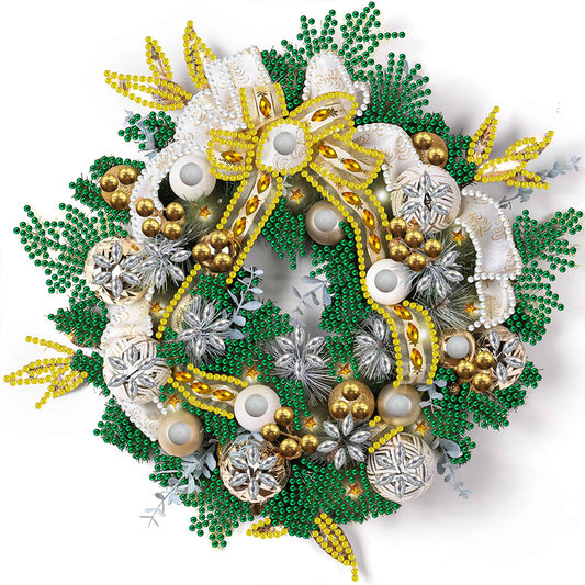 Christmas Wreath - Special Shaped Drill Diamond Painting 30*30CM