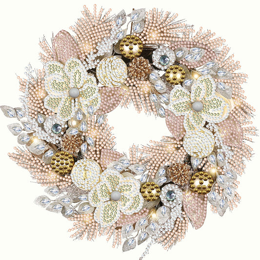 Christmas Wreath - Special Shaped Drill Diamond Painting 30*30CM